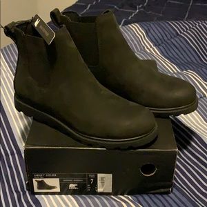 sorel ainsley chelsea boot black